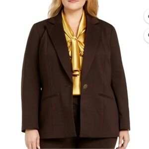 Kasper Woman Blazer in Chocolate Combo